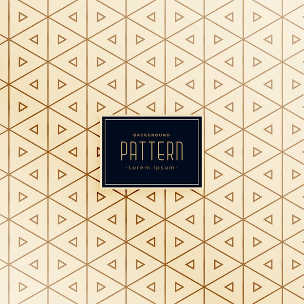 Diseño de patrones sin fisuras de estilo de forma de triángulo creativo