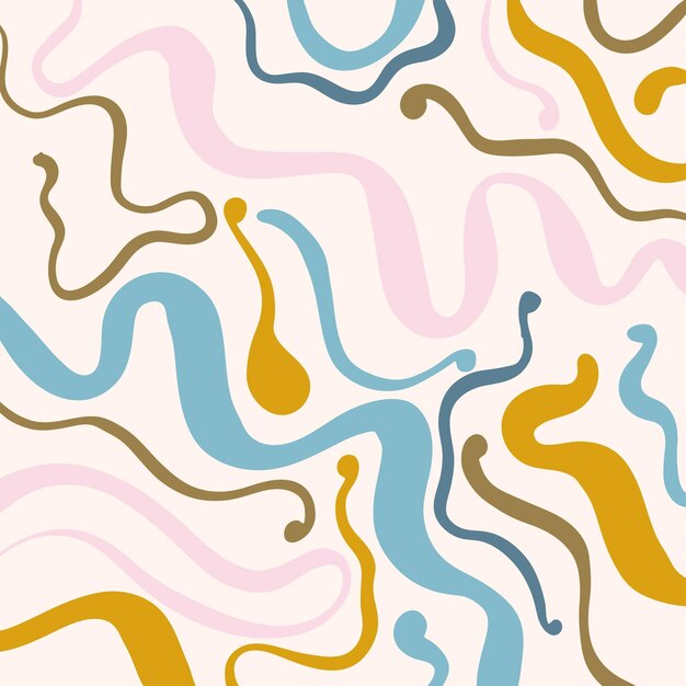 Diseño de patrones de garabateo de colores pastel dibujados a mano