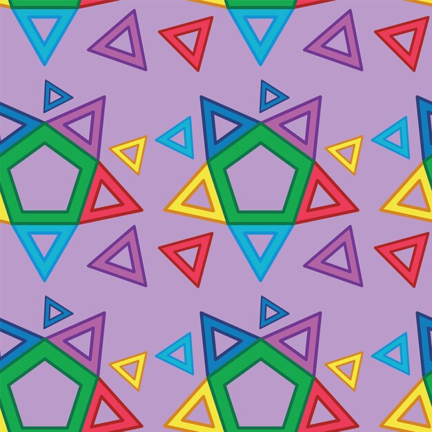 Diseño de patrones geométricos coloridos