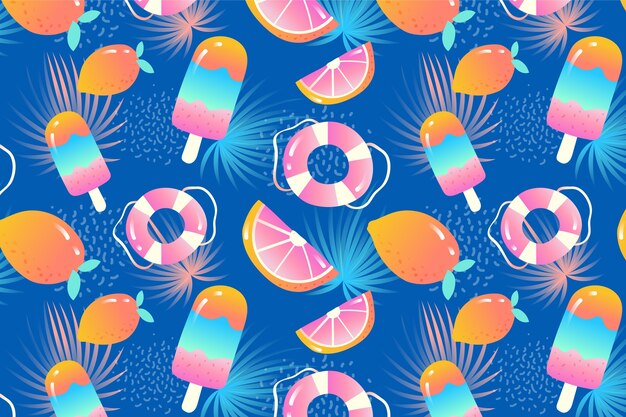 Diseño de patrones de gradiente para el verano