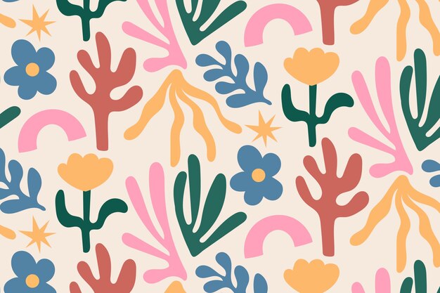Diseño de patrones de matice coloridos dibujados a mano