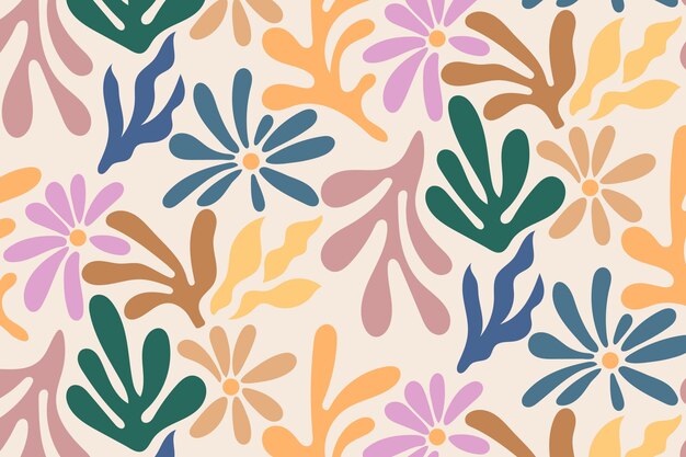 Diseño de patrones de matice coloridos dibujados a mano