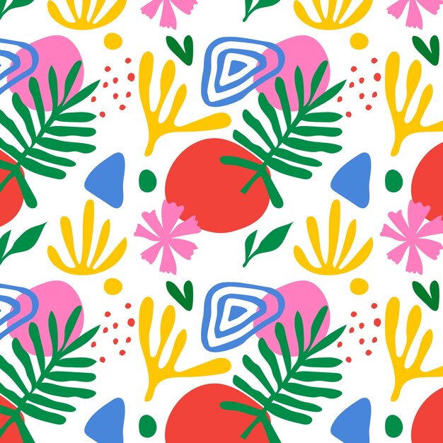 Diseño de patrones de matice coloridos dibujados a mano