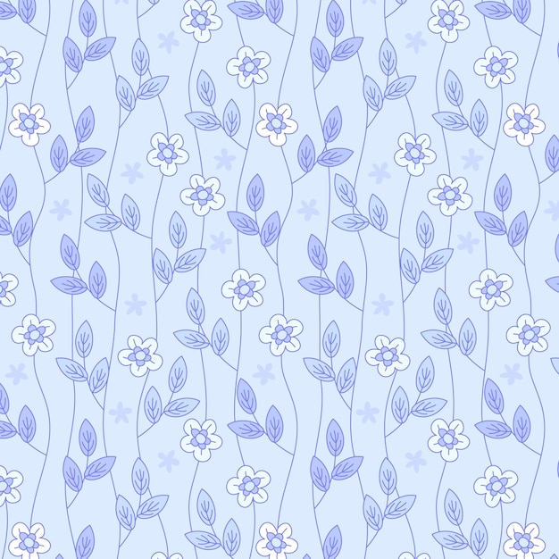 Diseño de patrones monocromáticos dibujados a mano