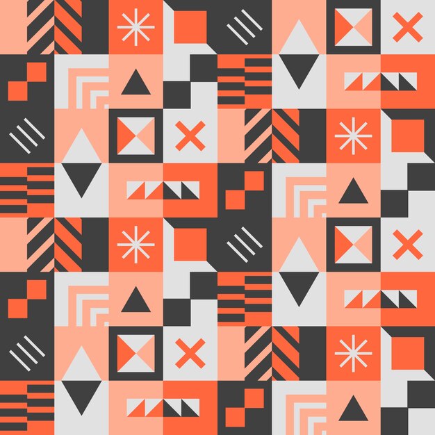 Diseño de patrones de mosaico geométrico en gradiente