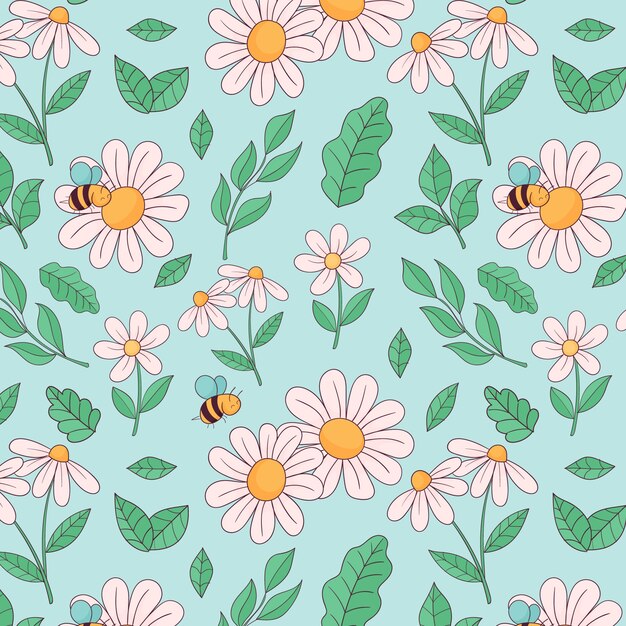 Diseño de patrones de muelles dibujados a mano