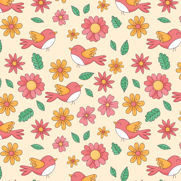 Diseño de patrones de muelles dibujados a mano
