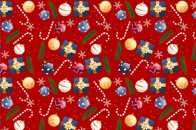 Diseño de patrones navideños en gradiente