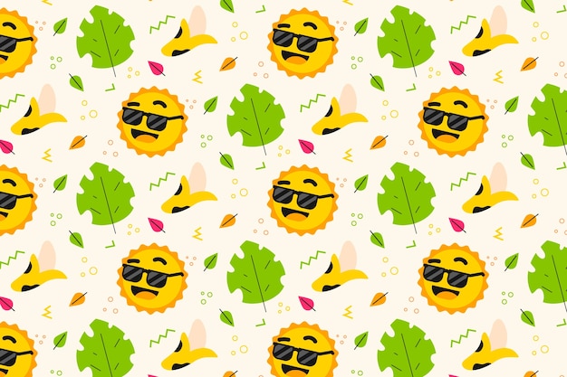 Diseño de patrones planos para la temporada de verano.