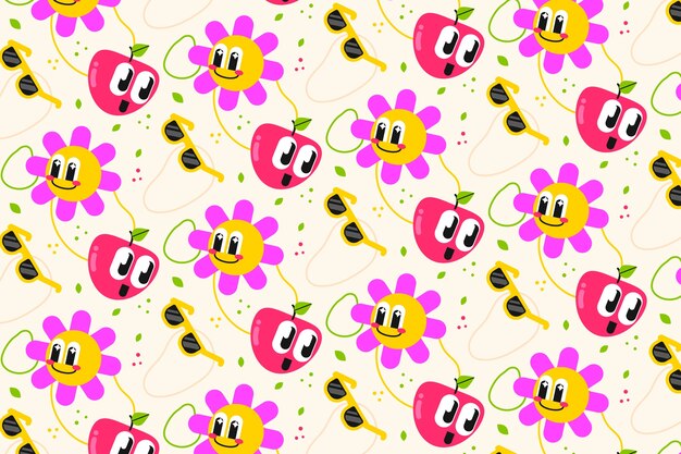 Diseño de patrones planos para la temporada de verano.