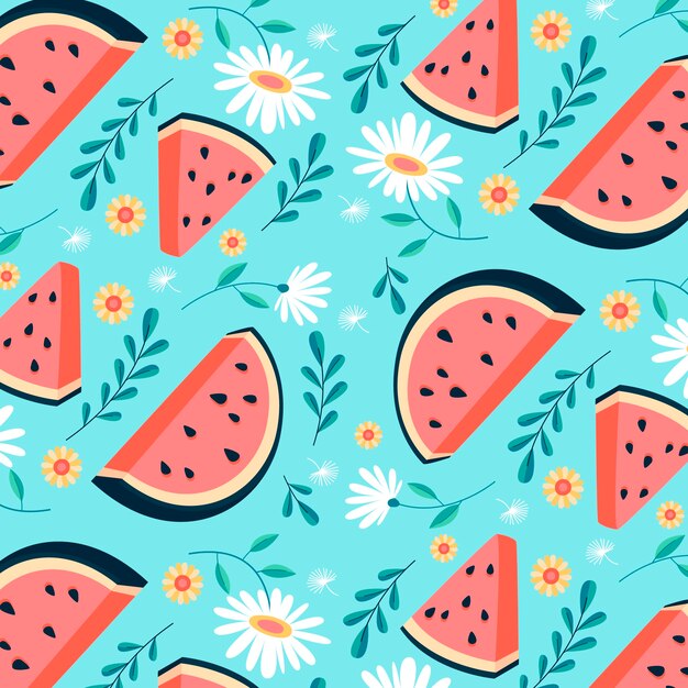 Diseño de patrones planos para la temporada de verano.
