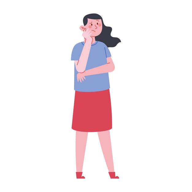 diseño de pensamiento de la mujer