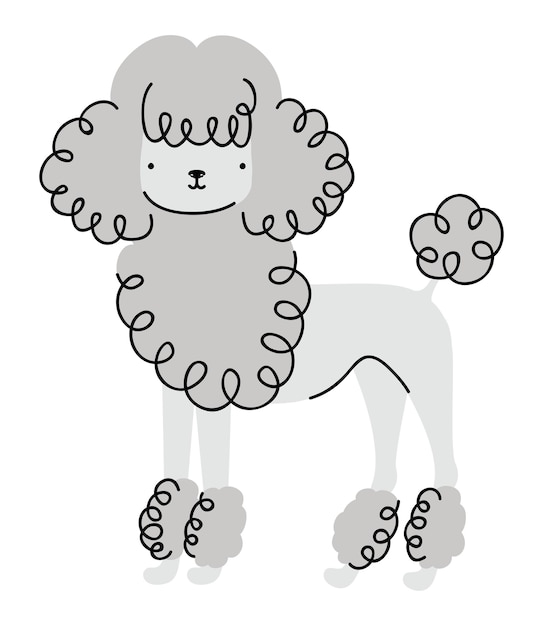 Diseño de perro caniche