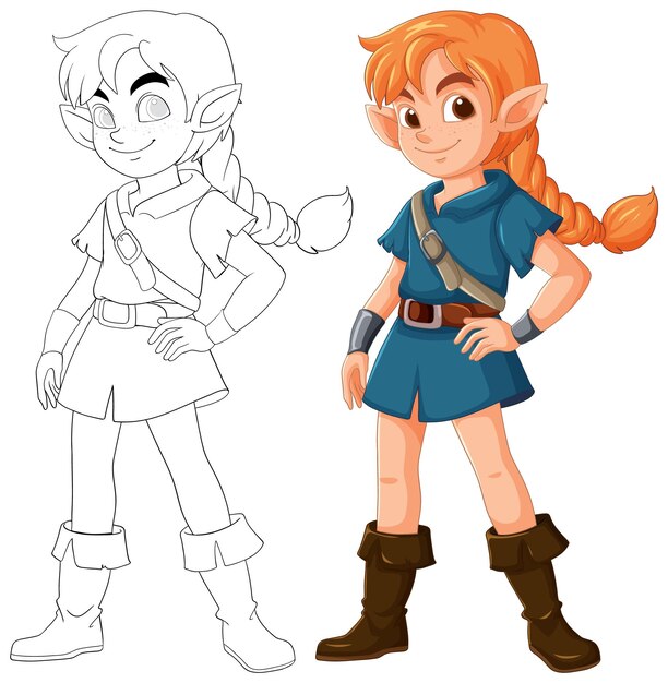 Diseño de personajes de fantasía Elf