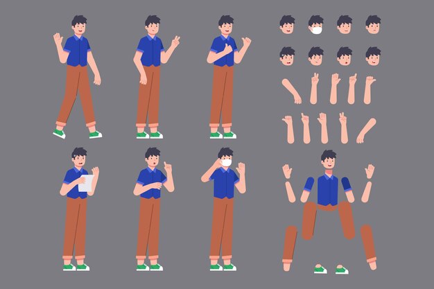 Diseño de personajes listo para animación.