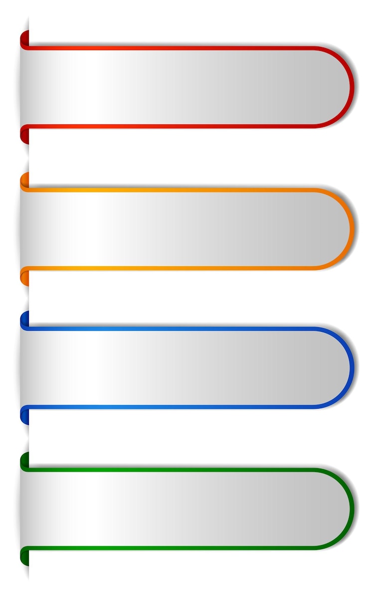 Vector gratuito diseño de pestañas infográficas coloridas
