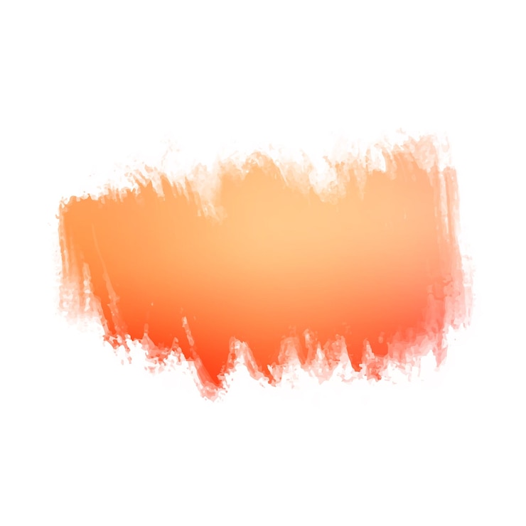 Vector gratuito diseño de pincelada de acuarela moderna de color rojo suave sobre fondo blanco