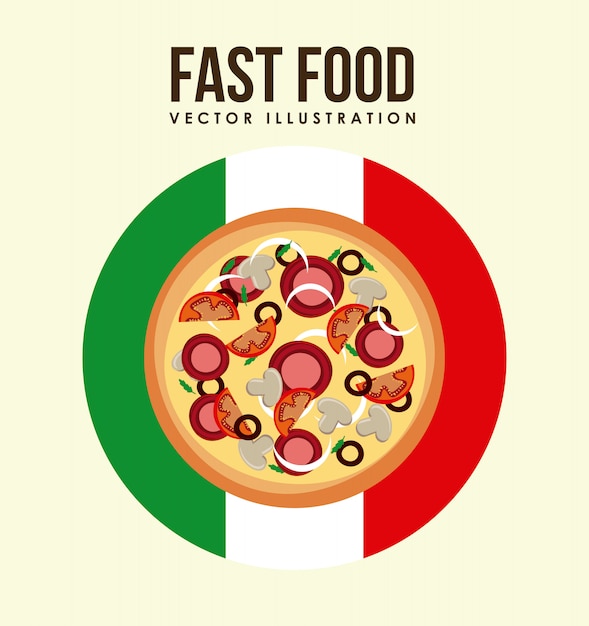 Vector gratuito diseño de pizza