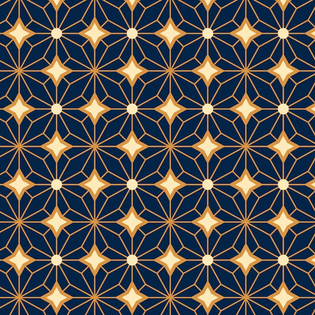 Diseño plano arabesco de patrones sin fisuras