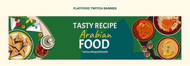 Diseño plano de banner de contracción de alimentos