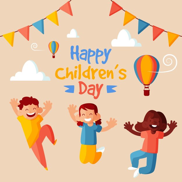 Diseño plano día mundial del niño