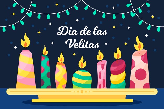 Diseño plano dia de las velitas