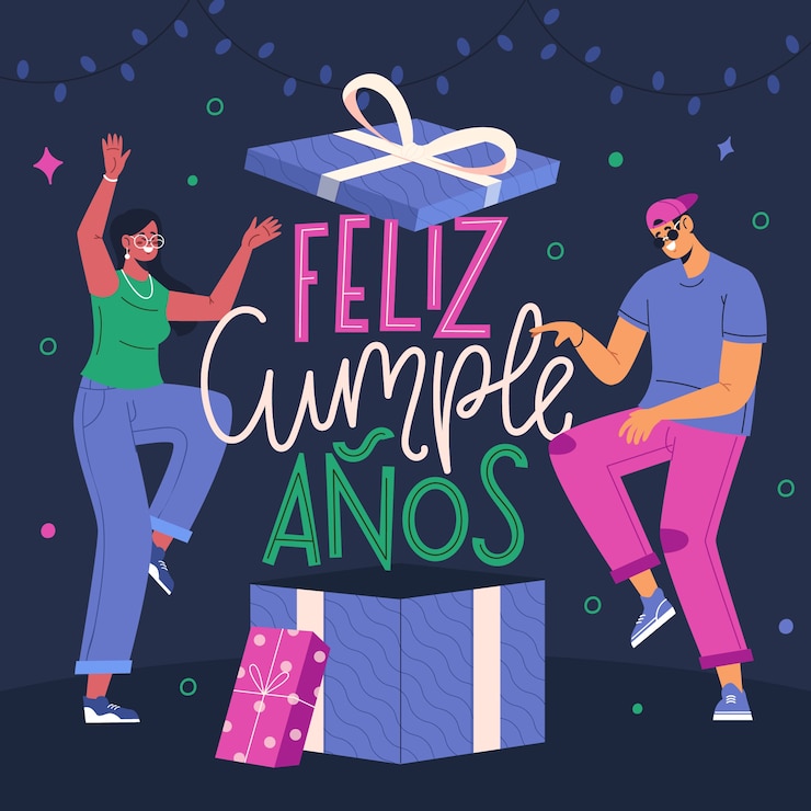 Vector gratuito diseño plano diseño de cartel de feliz cumpleaños