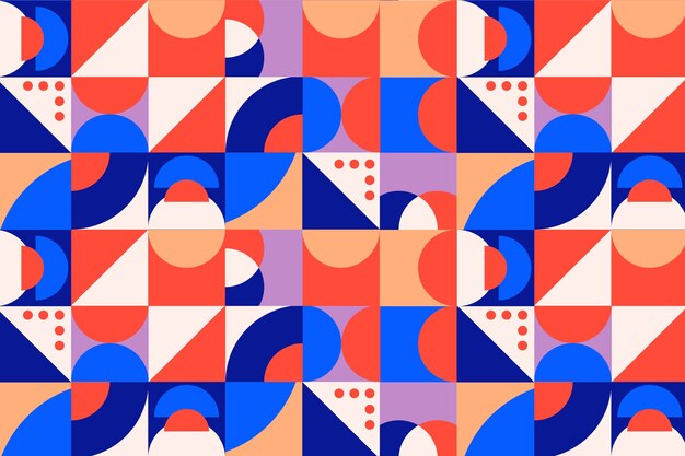 Diseño plano diseño de patrón de bloqueo de color