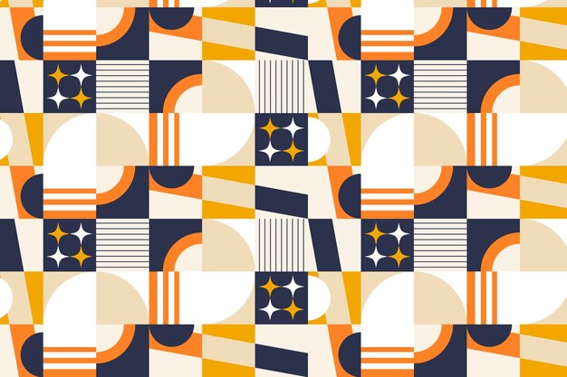 Diseño plano diseño de patrón de bloqueo de color