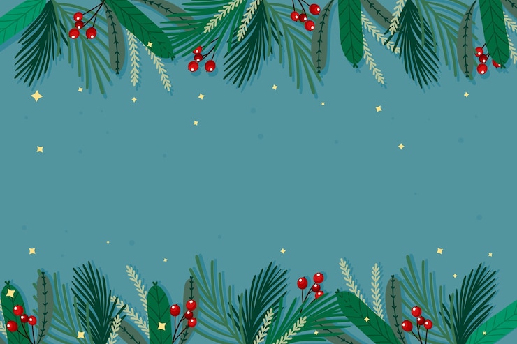 Vector gratuito diseño plano fondo de navidad