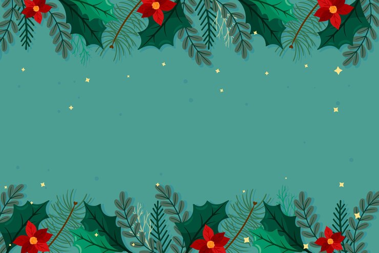Vector gratuito diseño plano fondo de navidad