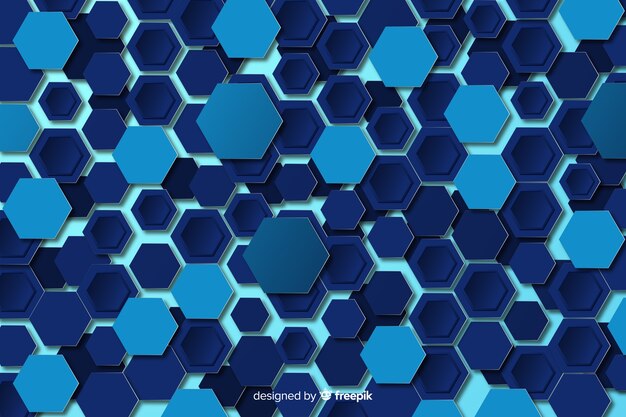 Diseño plano de fondo tecnológico del panal