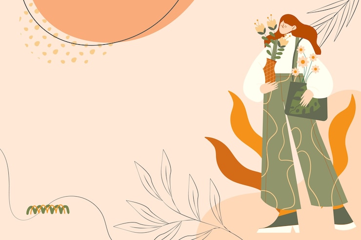 Vector gratuito diseño plano fondos de tonos de tierra suave
