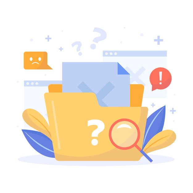Diseño plano sin ilustración de datos