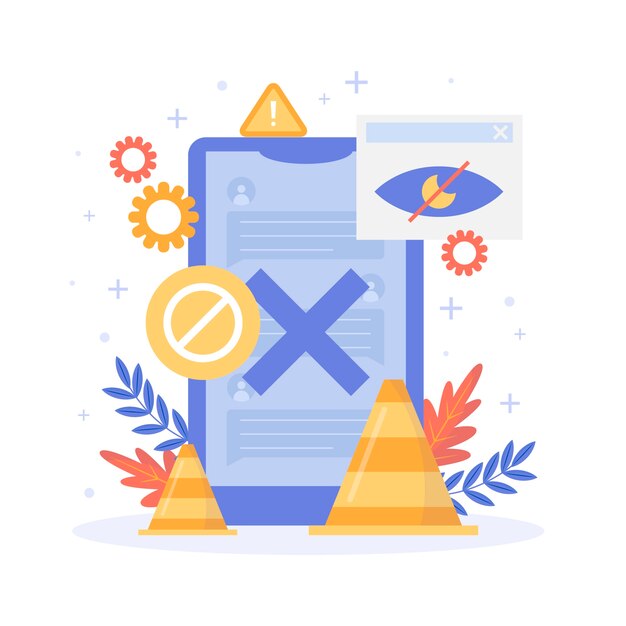 Diseño plano sin ilustración de datos