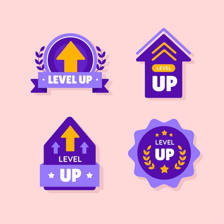 Vector gratuito diseño plano ir más allá conjunto de etiquetas