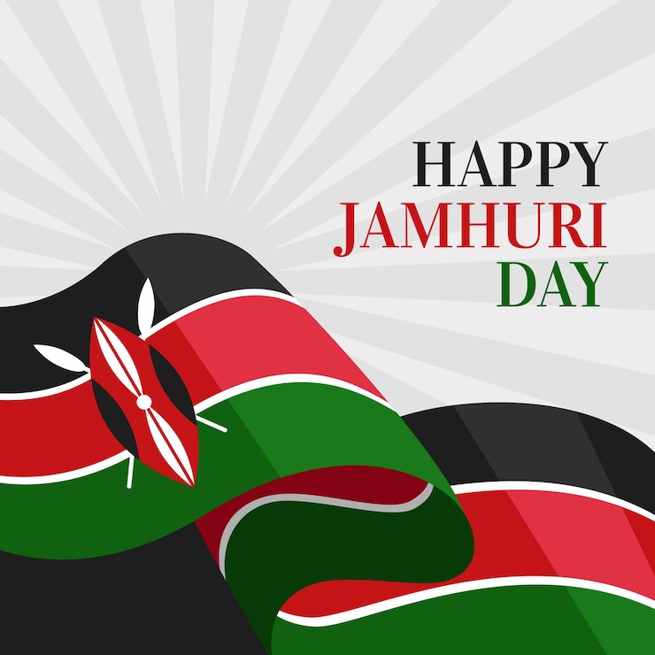 Vector gratuito diseño plano jamhuri day
