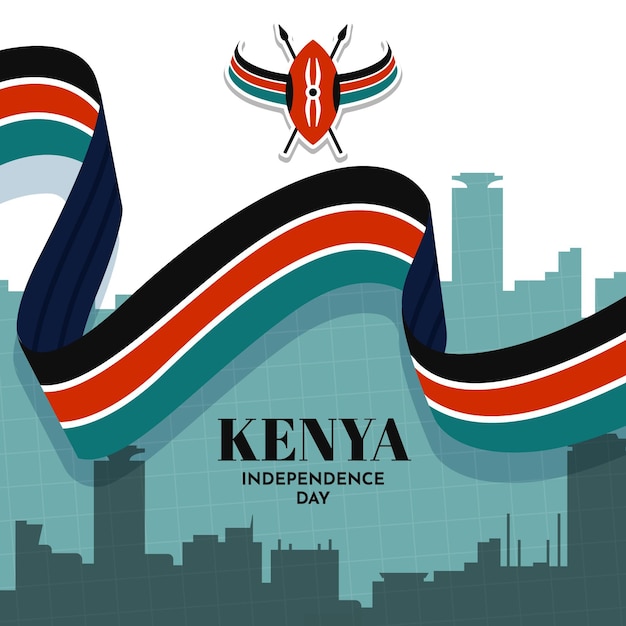 Vector gratuito diseño plano jamhuri day