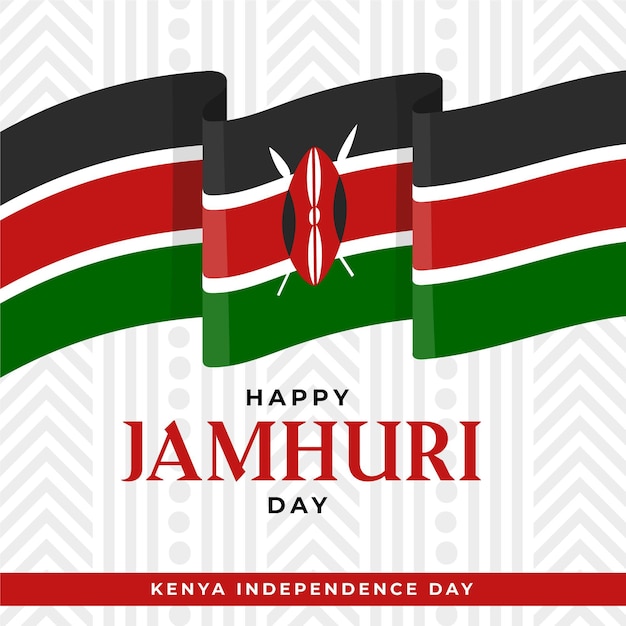 Vector gratuito diseño plano jamhuri day