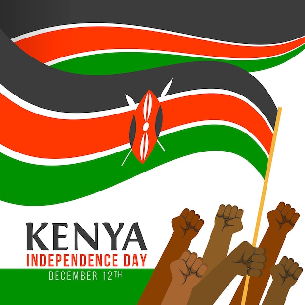 Vector gratuito diseño plano jamhuri day