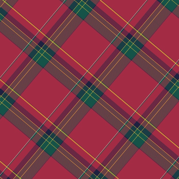 Diseño plano de patrón de cuadros navideños