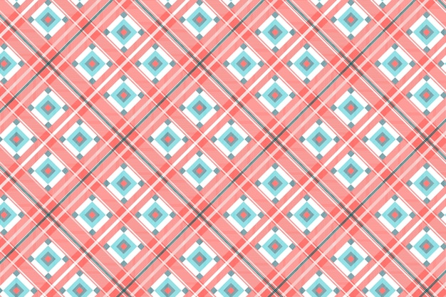 Diseño plano de patrón de cuadros navideños