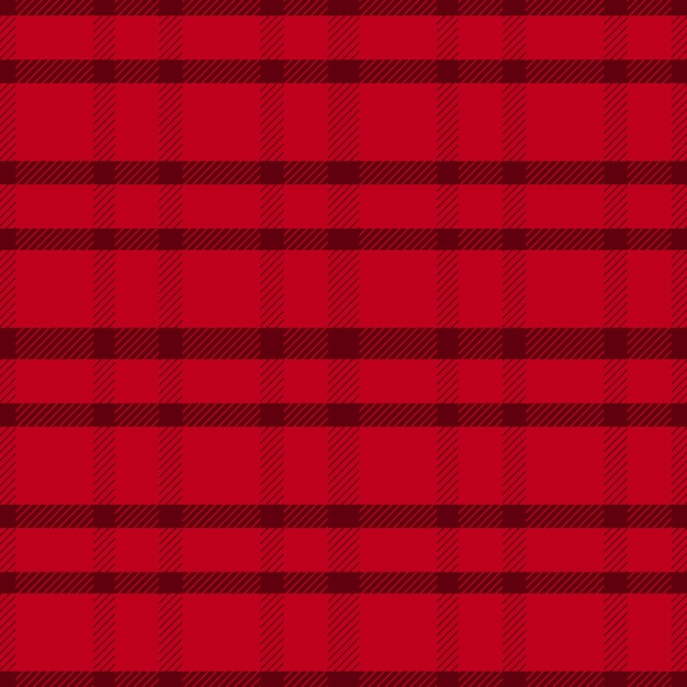 Diseño plano de patrón de cuadros navideños