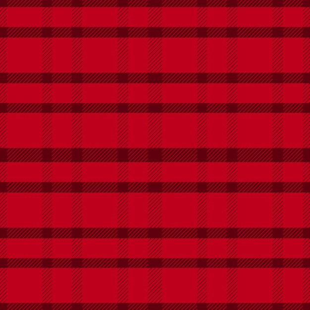 Diseño plano de patrón de cuadros navideños