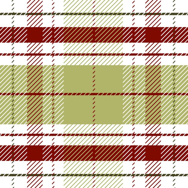 Diseño plano de patrón de cuadros navideños