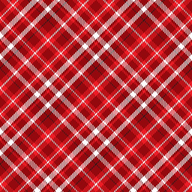 Diseño plano de patrón de cuadros navideños