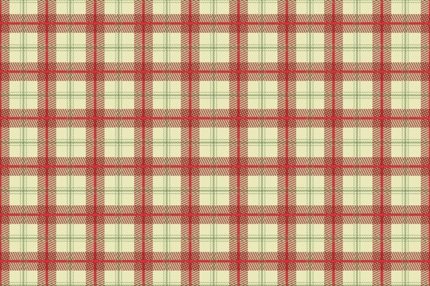 Diseño plano de patrón de cuadros navideños