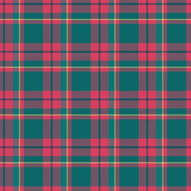 Diseño plano de patrón de cuadros navideños