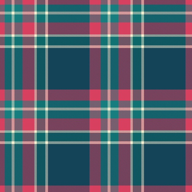 Diseño plano de patrón de cuadros navideños