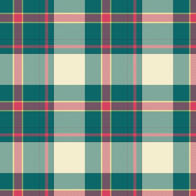 Diseño plano de patrón de cuadros navideños